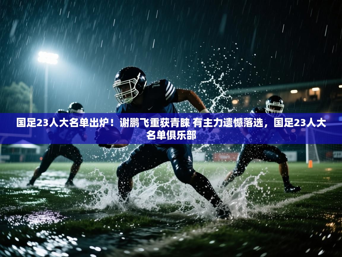 国足23人大名单出炉!谢鹏飞重获青睐 有主力遗憾落选,国足23人大名单俱乐部 第2张